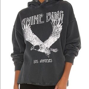 ANINE BING Rowe Eagle Hoodie
